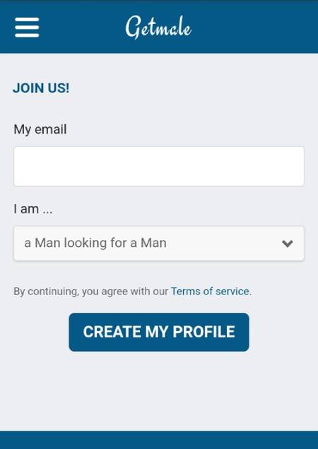 Getmale sign up