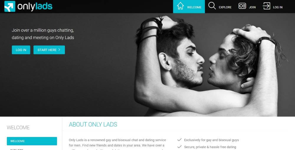 onlylads main page