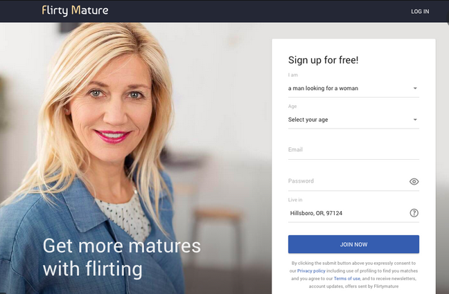 flirtymature main page